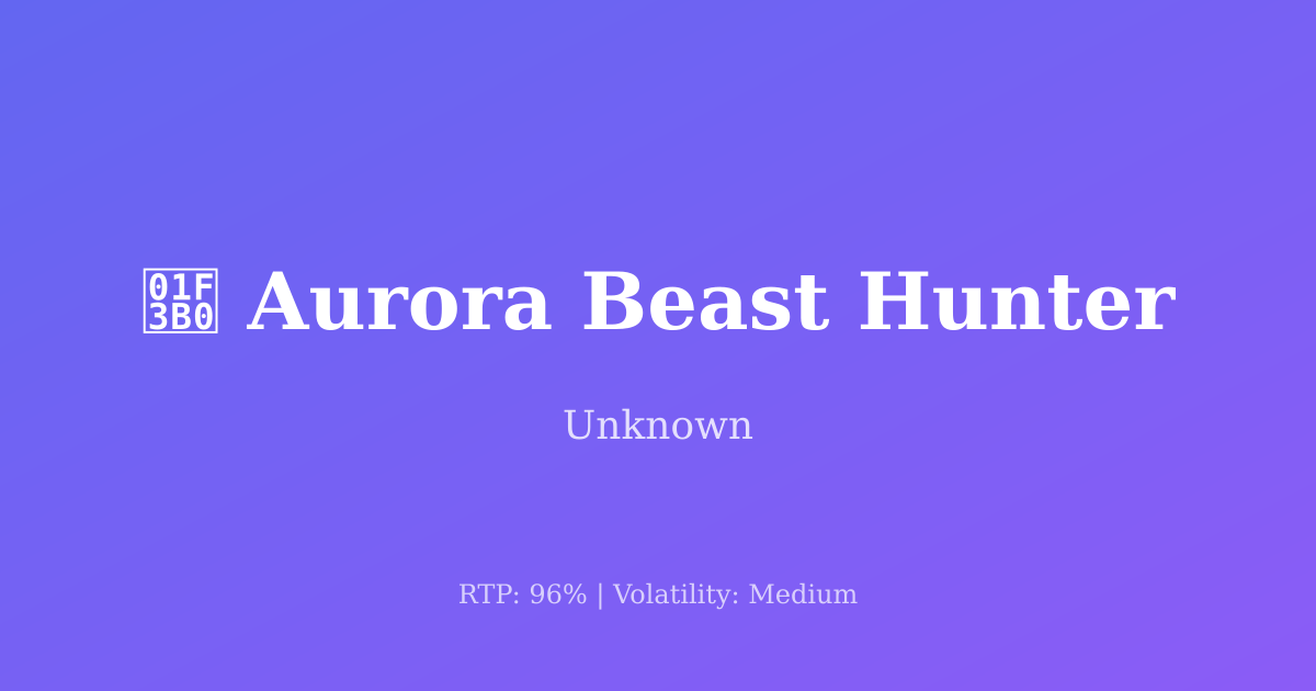Aurora Beast Hunter